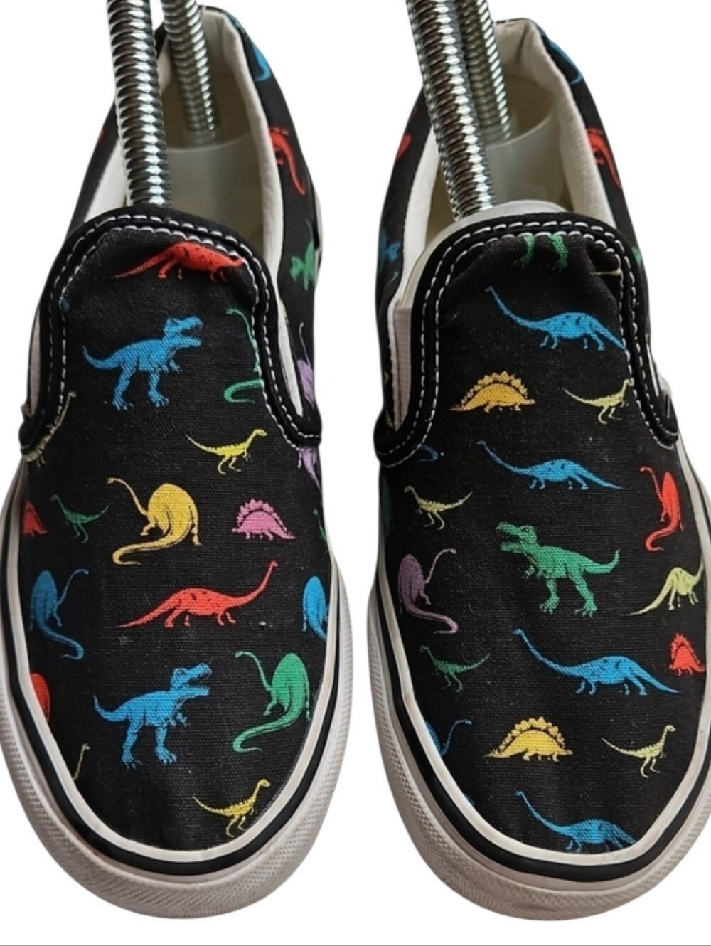 Vans Slip Ons, Boys Size 3, Dinosaurs